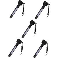 5 Pièces Thermomètre De Piscine Outil De Mesure De La Température De La Piscine Thermomètre Flottant Pour Plongée à Froid Outil De Mesure De La Température De L'eau Black Plastique Yardwe