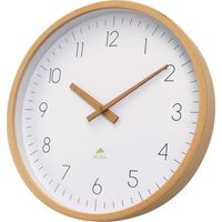 Alba Moderne Uhr Leichtes Holz 30 cm Durchmesser