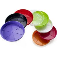 Sottovaso rotondo "Plato" per vasi colorati da esterno e giardino -24 cm / Bruno
