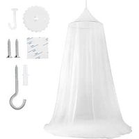 Moustiquaire suspendue pour lit double, lit simple 60 x 250 x 1200 cm, grand ciel de lit, moustiquaire pour la maison, les voyages, l'extérieur