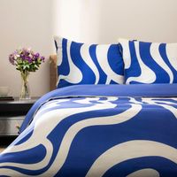 Juego de ropa de cama homla Color Mosaic azul marino 220x200 cm