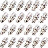 100 pièces Taquets D'étagère Support D'étagère Taquets à Enfoncer Taquet Support Tablette à Enfoncer 5 mm avec Manchon en Caoutchouc pour Étagère en Bois