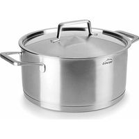 Casseruola LACOR inox con coperchio, Capacità 6,5 Litri, 26 cm