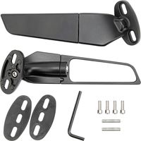 Confezione di specchietti retrovisori per moto, specchietti retrovisori universali regolabili e girevoli per ATV, specchietti laterali di ricambio per Ninja 250 300 400 650 H2 H4