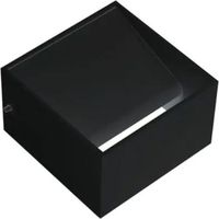 Applique murale LED Noir 8W (Eq. 64W) 4200K Dim. 100x100mm