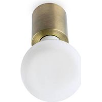 Faro Ten - 1 Licht Innenkerze Wand- / Deckenleuchte Antikgold, E27