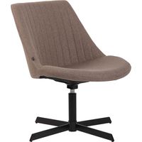 Chaise lounge Granby en Tissu avec Pied en métal Taupe
