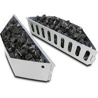 Lot de 2 Paniers à Charbon en Acier Inoxydable pour Barbecue Weber et Toutes Les Autres Cheminées,Weber 57 cm Kettle Grills,Weber