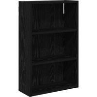 vidaXL Armoire murale de salle de bain Chêne Noir 40 x 16 x 62,5 cm