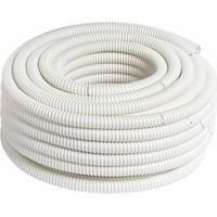 Tubo scarico condensa spiralato da 16/20mm colore bianco - 2mt
