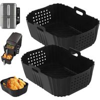 2PCS Moule Air Fryer pour Ninja Double Stack SL401 Accessoire Silicone