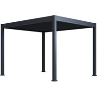 Paragon Outdoor Pergola en aluminium Grand Tuscan 1012 Pergola avec toit à lamelles Anthracite 310x370x256 cm