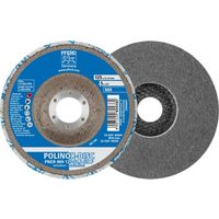 PFERD TOOLS POLINOX verpresste Vlies-Disc PNER Ø 125 mm Bohrung-Ø 22,23 mm Mittehart SIC Fein für Finish