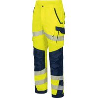Vizwell Warnschutz-Bundhose VWT178 Gr. 46 leuchtgelb/marine