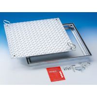 Wannenschachtabd.15KN RV LW 60x40cm Stahl-Traenenblech Geruchs u.Wasserdicht