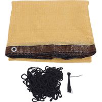 Tenda da sole in tessuto di polietilene, copertura per giardino, patio, terrazzo, serra, 4x5 m/13,1x16,4 piedi, colore beige.