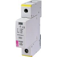 Scaricatore di sovratensione tipo T2 (C) etitec C T2 275/20 1+0 per installazioni residenziali 002440393