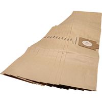 vhbw 10x Sacs compatible avec Nilfisk VP930 PRO HEPA HF, VP930 PRO HEPA S2 aspirateur - papier, 95,5cm x 17cm marron