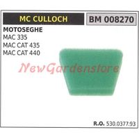 Luftfilter MC CULLOCH Kettensäge MAC 335 CAT 435 440 008270