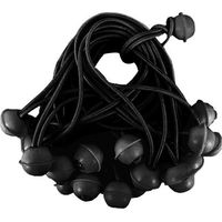 Set de 25 élastiques longs pour tentes de type B noirs