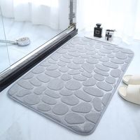 Tapis de bain absorbant et antidérapant paillasson en velours doux, le sol de la salle de bain sèche plus facilement 5080cm