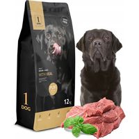 Croquettes pour chien, 12 kg, veau, sans céréales, 1 chien de taille moyenne/grande