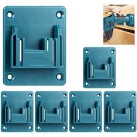 6er-Pack Werkzeughalter zur Wandmontage für Makita 18-V-Elektrowerkzeug, Werkstatt-Aufbewahrungswerkzeuge (blau)