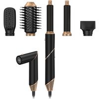 Air Styler - 5 en 1 Brosse Soufflante Chauffante Ionique - Pour Séchage Brushing Lissage et Bouclage - 1 Pièce