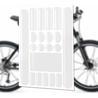 Film de protection transparent pour cadre de vélo