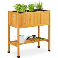 Jardinière sur pieds en bois