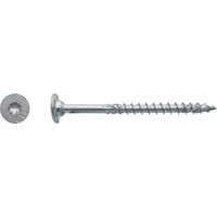 50 Vis Charpente Bois FWX Tête Cylindrique Plate Torx TTX40 Filet DXAS+ 8 x 320 mm - Zingué Cr3 WAX - D-Work