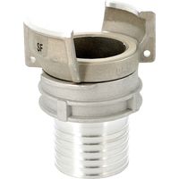 Raccord symétrique alu DN80,cannelé Ø90