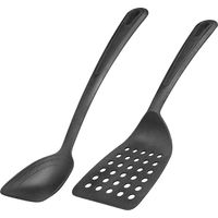 Westmark 283722E6 - Spatola + cucchiaio, 2 pezzi, per pentole rivestite in plastica, colore nero