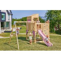 Tour de jeux PolarPlay Henry Rosa 414 x 399 cm Balançoire pour enfants
