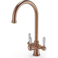 Ellsi Traditional 3 in 1 Instant Hot Water Kitchen Tap Brushed Copper Finish