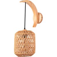 Applique Murale Cage Intérieure Lampe Murale Rétro Lampe Murale Tissée En Corde De Chanvre Applique Murale Moderne Pour Chambre Salon Cuisine Café