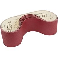 Set of 10 corundum abrasive belts 2000x100 gr 60/80/100/120