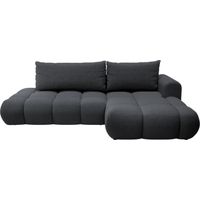 Selsey Ombo - Ecksofa mit Schlaffunktion, Chenille-Bezug in Creme, rechtsseitig