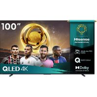 Hisense – TV QLED 100" (253 cm) 4K UHD – Taux de rafraîchissement 240 Hz – Dolby Atmos – Smart TV Vidaa – 4 ports HDMI 2.1