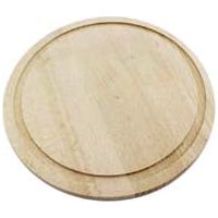 1PZ TAGLIERE ROTONDO IN FAGGIO CON SCANALATURA CM.24 - cm.24