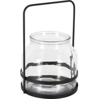 Teelichthalter mit Metallgriff