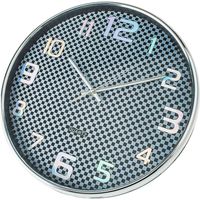 Orologio da cucina nero/cromo rotondo 25 cm küken