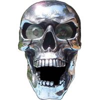Pendentif Crâne Lumineux pour Motocyclette - Décoration Halloween Résine - Bijou Skull pour Fête Extérieure