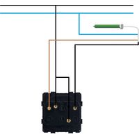 Interruptor Pulsador para Persianas Automáticas con Flechas Modern Blanco