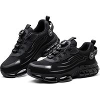 Chaussures de protection anti-crevaison à bout en acier pour hommes de grande taille avec boucle rotative, baskets confortables et antidérapantes -41