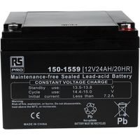Batterie au plomb étanche RS PRO 12V 24Ah cyclique ( Prix pour 1 )