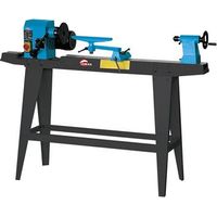 Leman – Tour à bois 850mm TAB085 – Piètement acier stable – 10 vitesses de 500 à 2000 tr/min – Support d'outil orientable en fonte