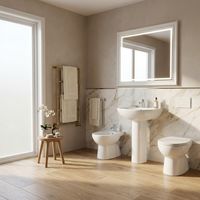 Kit sanitaire traditionnel à poser au sol avec couvercle softclose Série Magic