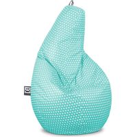 Puff Pera Estampado Stars Turquesa HAPPERS XL