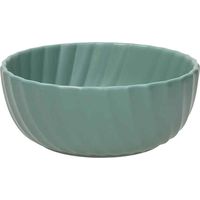 Saladier vert en grès d'Aruba 20 cm